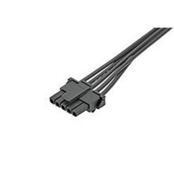 Molex Dc Power Cords Micro-Fit Ots Cbl Assy 150Mm 5Ckt Blk 1451320501